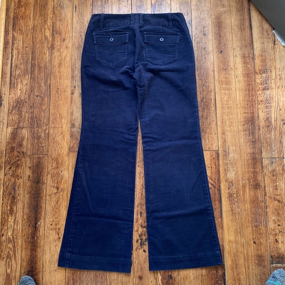 Gap Women’s Navy Corduroy Low Rise Boot Cut Flare Pants - Picture 6 of 7